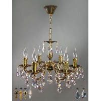 Подвесная люстра AMBIENTE by BRIZZI 2226/6 AB Tear Drop