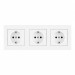 Розетка Артемилано SET06-3-40-1x3 white