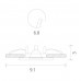 Влагозащищенный светильник ARTE Lamp A2024PL-1SS