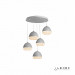 Каскадная люстра iLedex WLD8885-5Y WH
