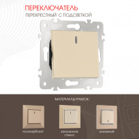 Выключатель Артемилано 203.35-1.shampan