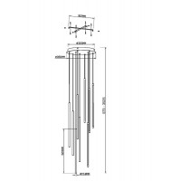 Каскадная люстра Maytoni MOD236PL-L54BS3K