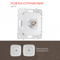 Розетка Артемилано 205.42-1.silver