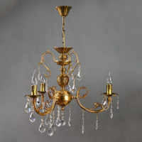 Подвесная люстра AMBIENTE by BRIZZI 8888/3 AB Leaf Crystal