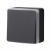 Выключатель Werkel W5010034 черный с серебром